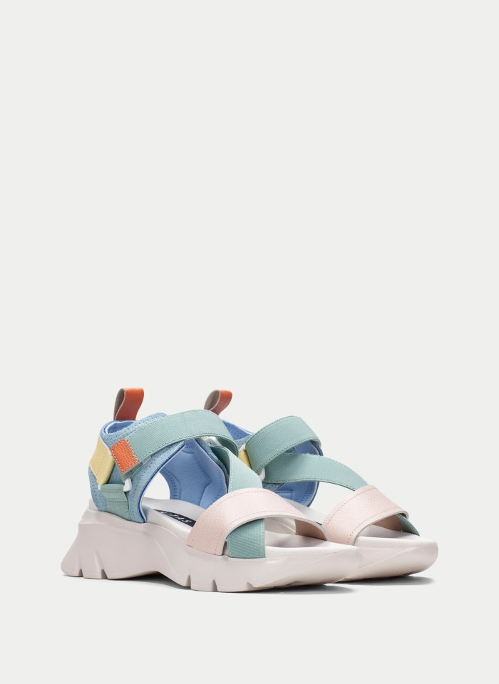 Hispanitas Sandalia Sport Dakar Nude Celeste Eucalipto