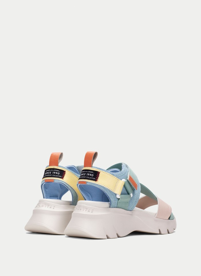 Hispanitas Sandalia Sport Dakar Nude Celeste Eucalipto