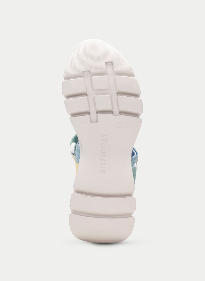 Hispanitas Sandalia Sport Dakar Nude Celeste Eucalipto