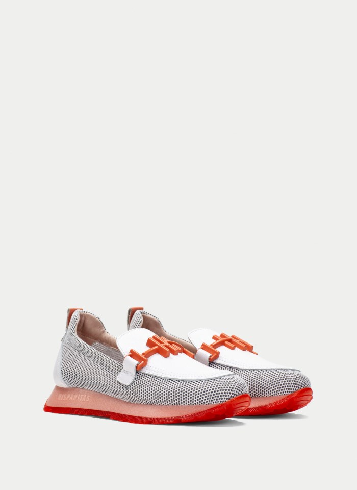 Hispanitas Mocasín Sport Kansas Blanco Coral