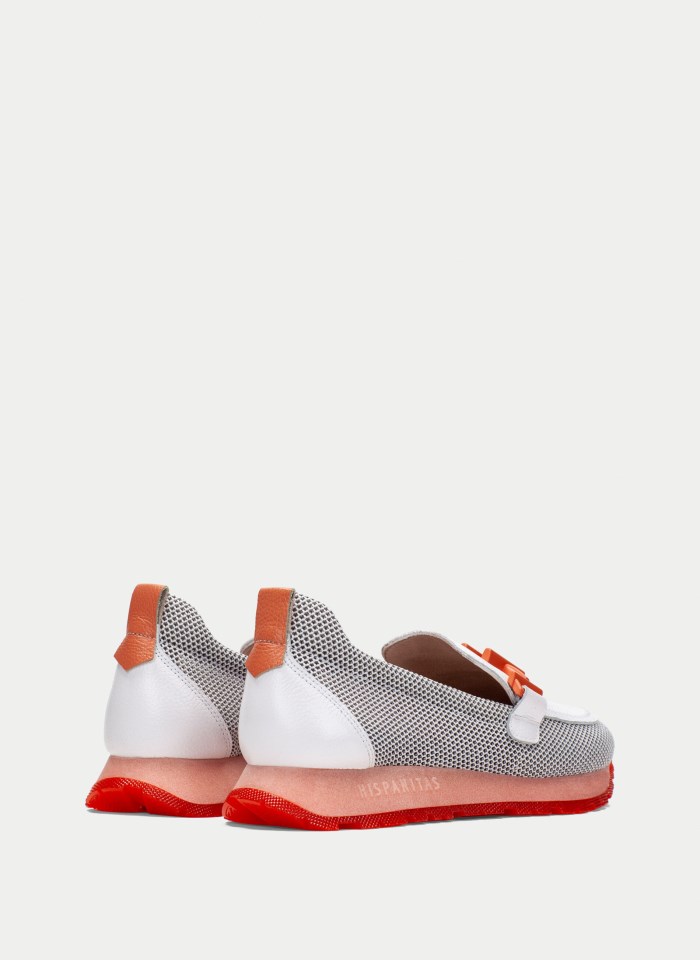 Hispanitas Mocasín Sport Kansas Blanco Coral
