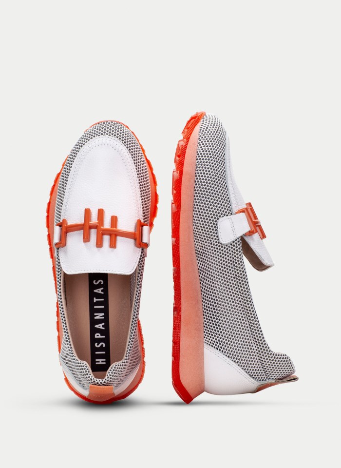 Hispanitas Mocasín Sport Kansas Blanco Coral