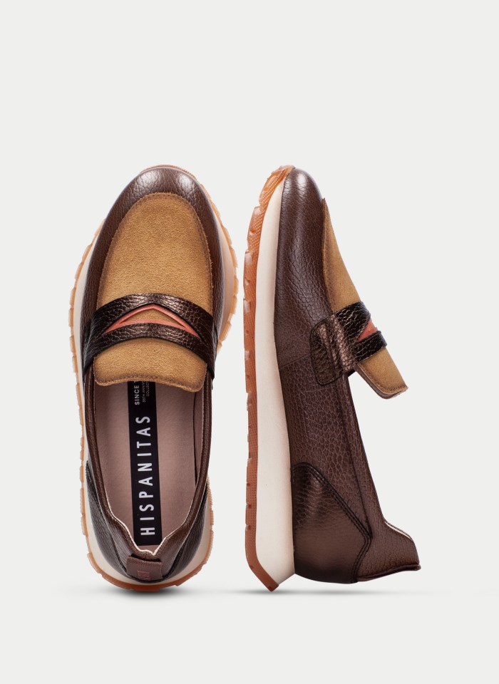 Hispanitas Mocasín Sport Kansas Avellana Biscuit