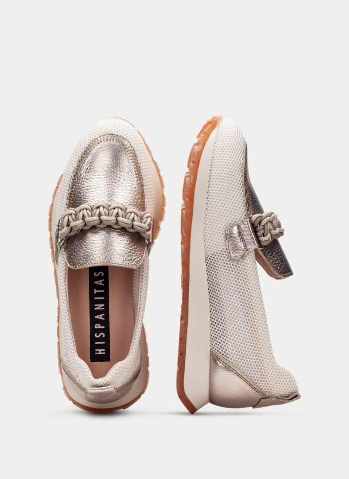 Hispanitas Mocasín Sport Kansas Latte Cava